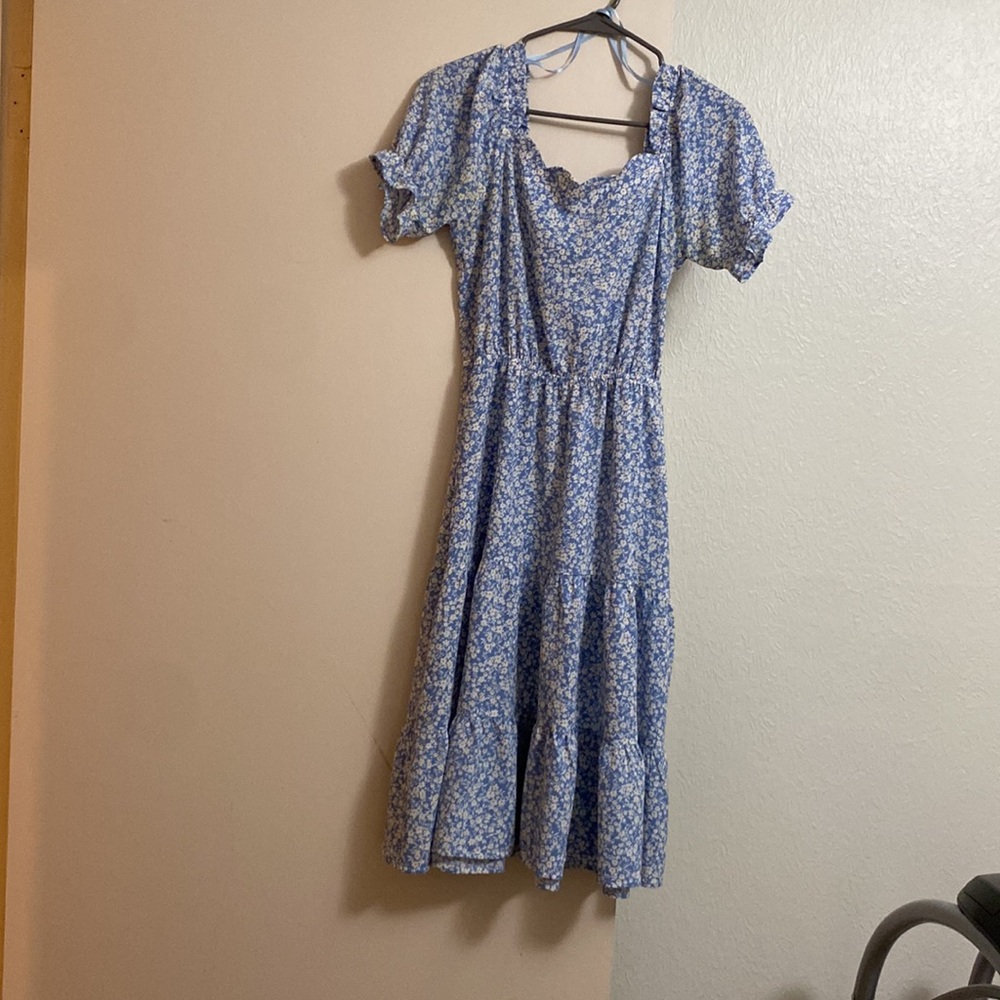Floral Blue Dress